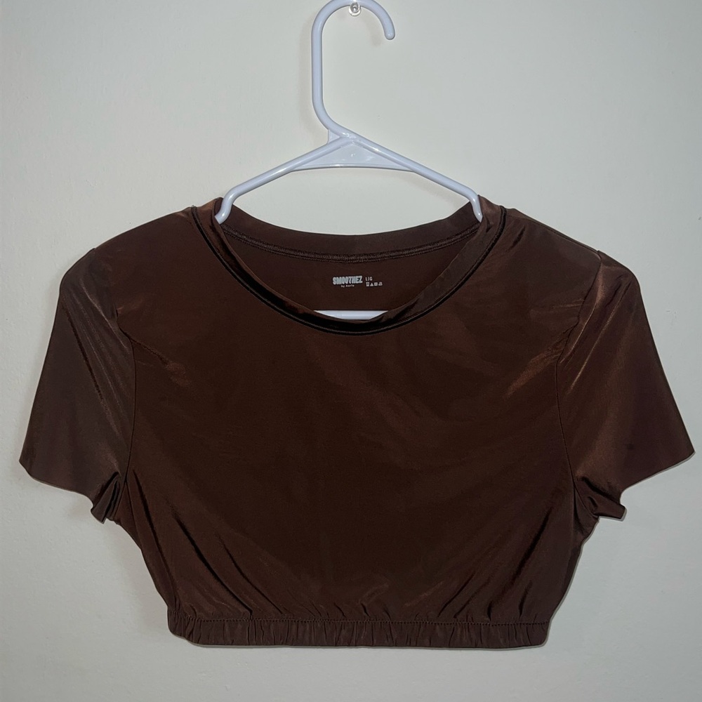 SMOOTHEZ cropped t shirt